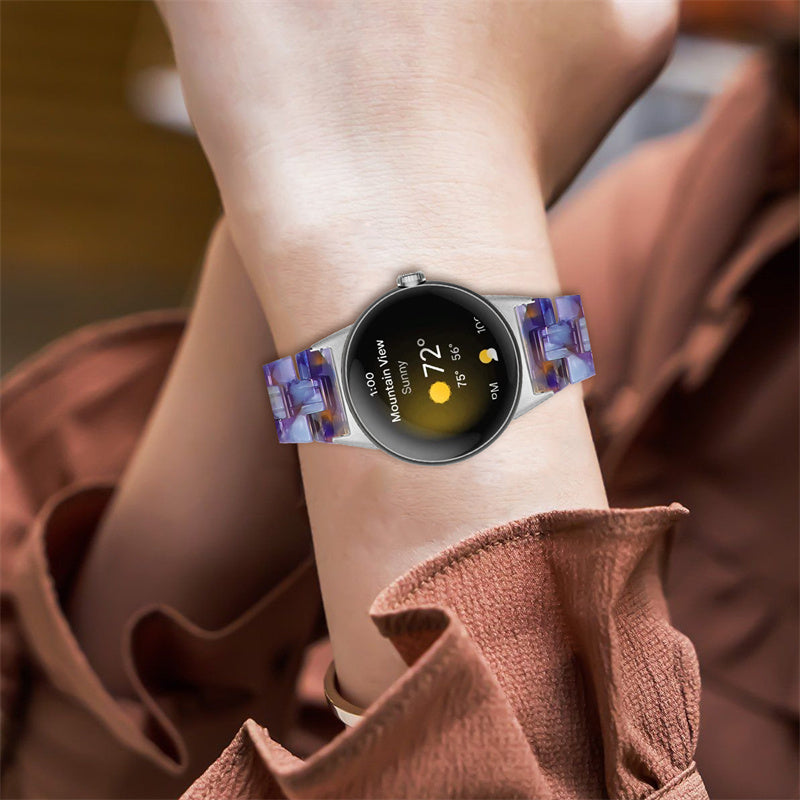 For Google Pixel Watch 2 Pixel Watch Resin Wristband Slim Replacement Bracelet Strap with Stainless Steel Buckle For Google Pixel Watch 2 Pixel Watch Resin Wristband Slim Replacement Bracelet Strap with Stainless Steel Buckle